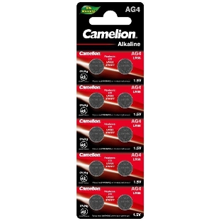 Элемент питания алкалиновый 'таблетка' Camelion G 4 Mercury Free AG4-BP0%Hg 377A/LR626/177 BL-10 (блист.10шт)