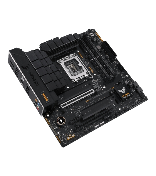 Материнская плата ASUS TUF GAMING B760M-PLUS, LGA 1700, Intel B760, 4xDDR5, 4xSATA, 2xM.2, 1xPCIe 5.0 x16, 1xPCIe 4.0 x4, 1xPCIe x1, 2xUSB-A 3.2 Gen 2, 3xUSB-A 3.2 Gen 1, 2xUSB 2.0, 1xUSB-C 3.2 Gen 2x2, 1x2.5Gb LAN, 5x3.5 мм, 7.1, mATX