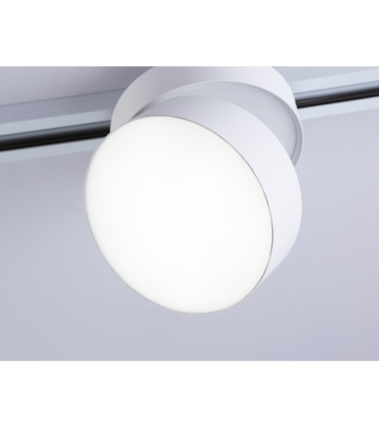 Трековый однофазный светодиодный светильник Ambrella light GL6875 WH белый LED 16W 4200K D115*90
