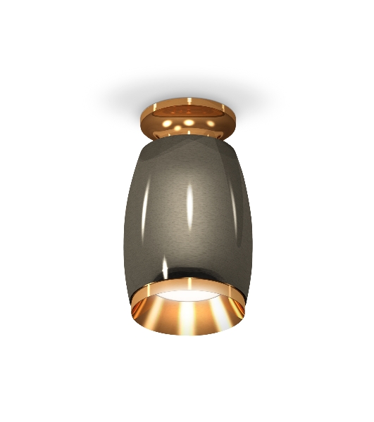 Светильник Ambrella Light XS1123043 DCH/PYG черный хром/золото желтое полированное MR16 GU5.3 (N6905, C1123, N7034)