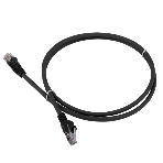 Патч-корд LANMASTER LSZH UTP cat.5e, 5.0 м, черный, фото 1