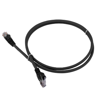 Патч-корд LANMASTER LSZH UTP cat.5e, 5.0 м, черный