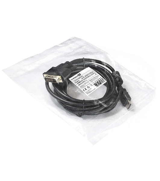 Кабель ExeGate EX284906RUS HDMI-DVI ExeGate EX-CC-HDMIM-DVIM-2.0 (19M/25M, dual link, 2м, 2 фильтра, позолоченные контакты)