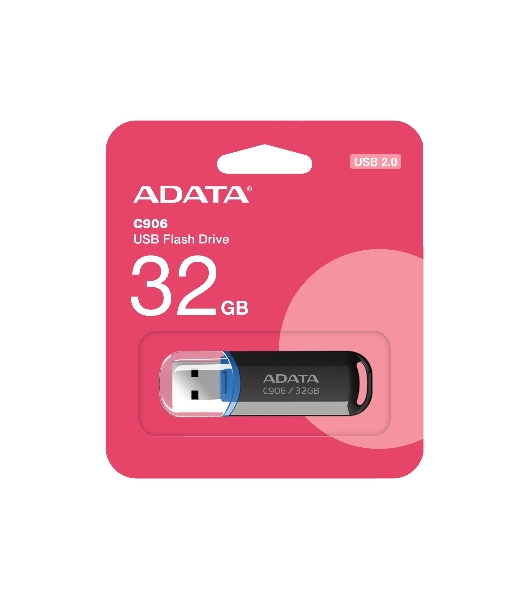Флешка USB ADATA C906 (AC906-32G-RBK), 32Gb, USB 2.0, R/W 15/5, черный/синий