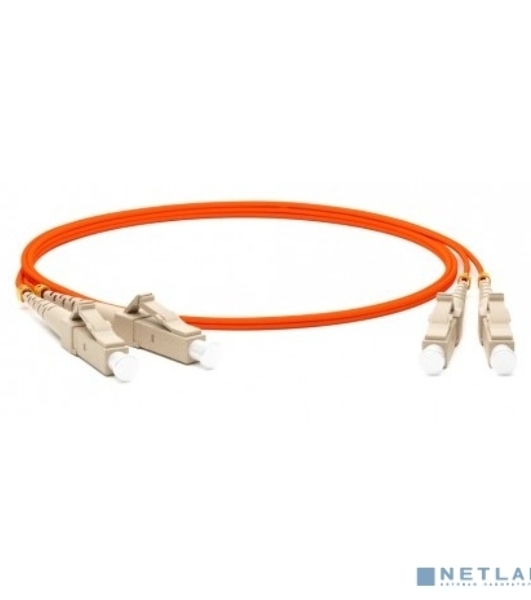 Патч-корд Hyperline волоконно-оптический (шнур) MM 50/125, LC-LC, duplex, LSZH, 10 м FC-D2-50-LC/PR-LC/PR-H-10M-LSZH-OR (FC-50-LC-LC-PC-10M)