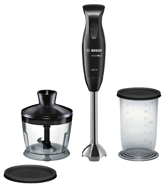 Блендер погружной Bosch MSM2620B черный, 600 Вт, 1 скорость