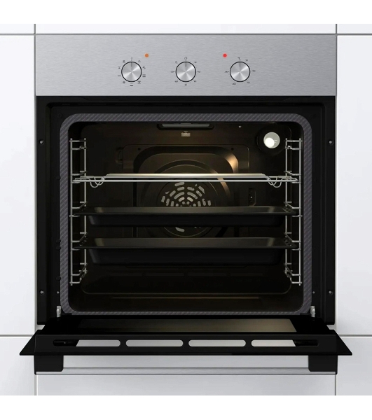 Встраиваемый духовой шкаф электрический Gorenje BO6727E03NX, черный/серебристый