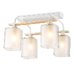 Светильник Ambrella light TR3033246/4 WH/WD белый/дерево E27/4 max 60W 340*340*245, фото8