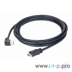 Кабель Cablexpert HDMI CC-HDMI490-6, 19M/19M, v2.0, медь, позол.разъемы, экран, угловой, 1.8м, черный, пакет, фото2