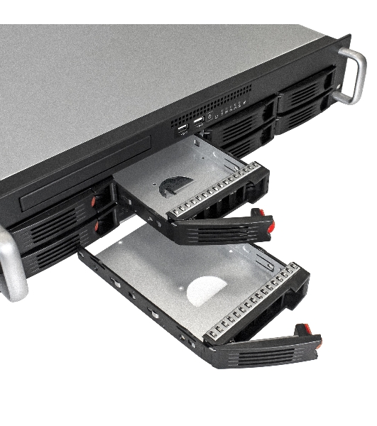Серверный корпус ExeGate Pro EX293177RUS 2U550-HS08 RM 19', высота 2U, глубина 550, БП 1U-1000ADS, 8xHotSwap, USB