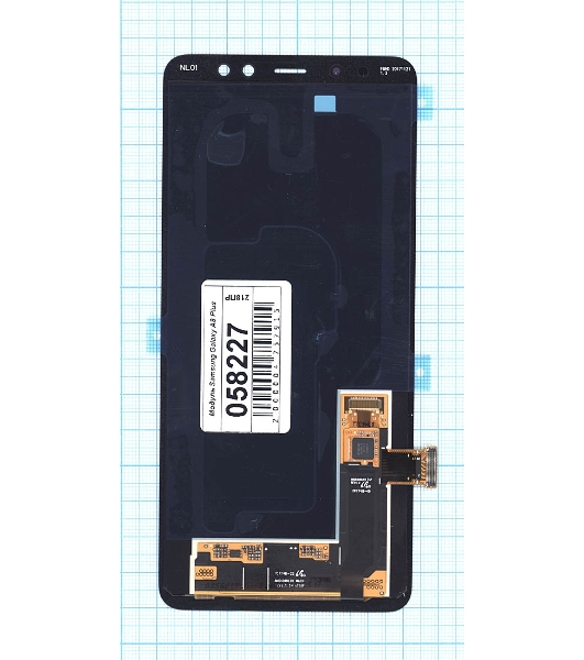 Дисплей для Samsung Galaxy A8 Plus A730F (2018) в сборе с тачскрином (OLED) черный