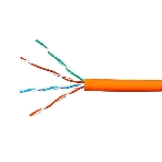 Кабель Cablexpert UPC-5051E-LSZH-4-CU/100 indoor, UTP-LSZH 4x2x0.51, медный, кат.5e, однож., 100м, box, оранжевый, фото 1