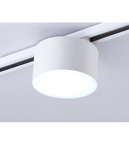 Трековый однофазный светодиодный светильник Ambrella light GL6875 WH белый LED 16W 4200K D115*90