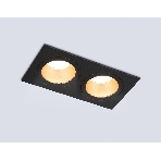 Встраиваемый точечный светильник Ambrella light TN102833/2 BK/GD черный/золото GU5.3/2 178*93*50, фото7