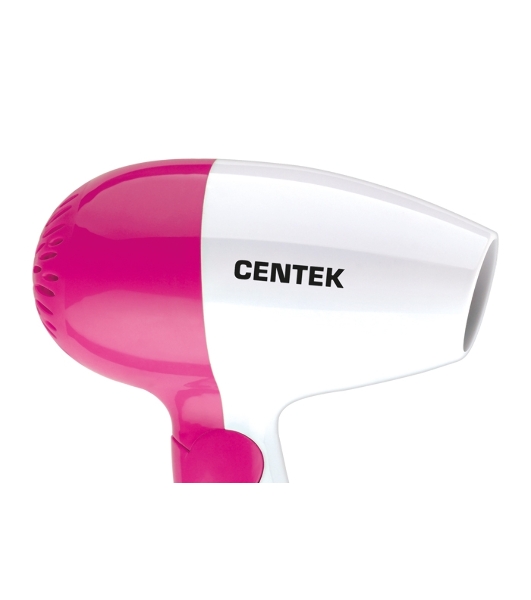 Фен Centek CT-2229 белый/розовый, 1200 Вт, компактный
