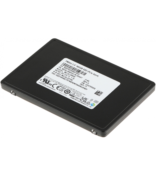 Накопитель SSD Samsung Enterprise PM9A3 черный MZQL2960HCJR-00A07 960Gb, PCIe 3.1 x4, 2.5', U.2, NVMe, R/W 3200/1100