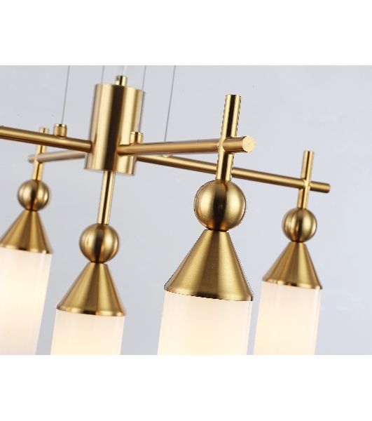 Люстра Ambrella light LH55276/5 BS/FR латунь/белый матовый E14*5 max 40W D520*1390