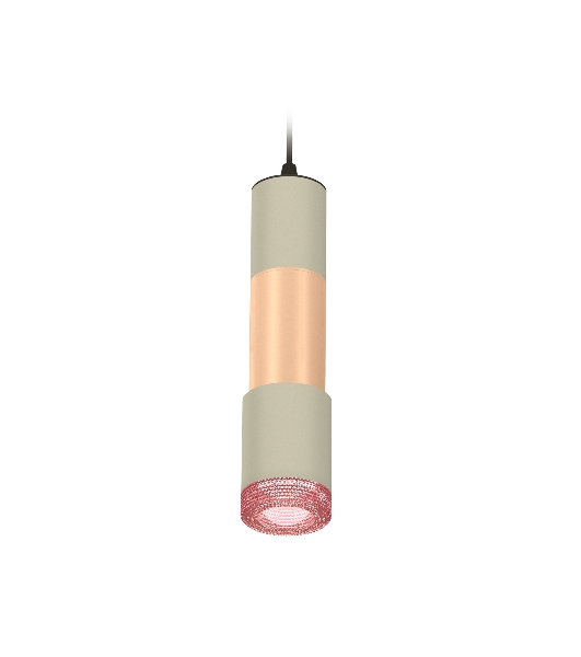 Светильник Ambrella Light XP7423061 SGR/PPG/PI серый песок/золото розовое полированное/розовый MR16 GU5.3