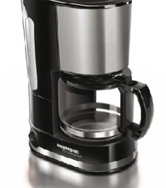 Кофеварка капельная Redmond RCM-M1507 черный/серебристый, исп. кофе - молотый, 0.6 л, 600 Вт