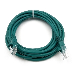 Патч-корд Buro UTP cat.5e 3м зеленый RJ-45 (m)-RJ-45 (m), фото 1