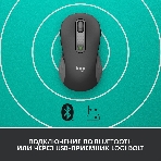 Мышь беспроводная Logitech Signature M650 L черный, 4000 dpi, радиоканал, Bluetooth, USB, кнопки - 5, фото17