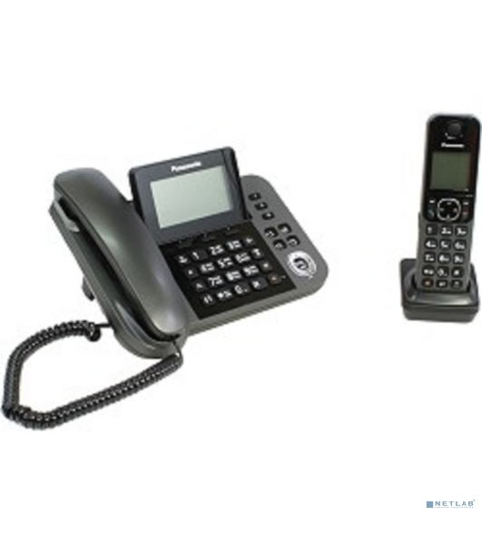 Телефон беспроводной (DECT) Panasonic KX-TGF310RUM, серый металлик