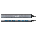 USB-концентратор 7-в-1 ExeGate DUB-761C3 (кабель-адаптер USB Type-A + Type-C --> 6xUSB2.0, 1xUSB3.0, Plug&Play, серебристый), фото6