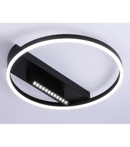 Светильник Ambrella light FL51458/1+1 BK черный 60W 3000K-6400K+4200K D500*110 (ПДУ РАДИО 2.4G)
