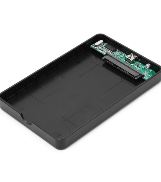 Внешний корпус для HDD Gembird EE2-U2S-40P 2.5'EE2-U2S-40P, черный, USB 2.0, SATA, пластик