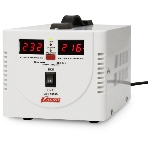 Стабилизатор напряжения Powerman AVS-D Voltage Regulator 1000VA, Digital Indication, 2x Schuko Outlets, 1m Power Cord, 230V, 1 year warranty, белый, фото4