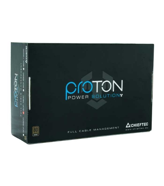 Блок питания Chieftec Proton BDF-650C, 650Вт, 80 PLUS Bronze, 140мм, модульный, черный