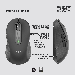 Мышь беспроводная Logitech Signature M650 L черный, 4000 dpi, радиоканал, Bluetooth, USB, кнопки - 5, фото16
