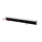 Блок розеток ЦМОRem-10 без шнура с выкл., 5 Schuko, 5 IEC 60320 C13, вход IEC 60320 C14, 10A, алюм., 19' (R-10-5S-5C13-V-440-Z), фото7