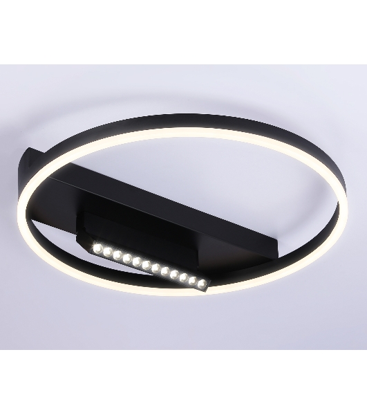 Светильник Ambrella light FL51458/1+1 BK черный 60W 3000K-6400K+4200K D500*110 (ПДУ РАДИО 2.4G)