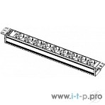 Блок розеток Rem-10 без шнура с инд., 9 Sсhuko, вход IEC 60320 C14, 10A, алюм., 19', фото2