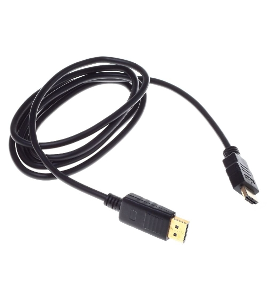 Кабель аудио-видео Buro HDMI (m)/DisplayPort (m) 1.8м. феррит.кольца позолоченные контакты черный
