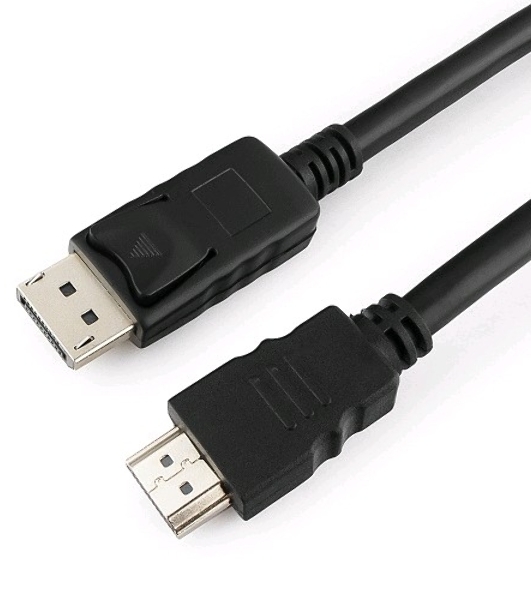 Кабель Cablexpert DisplayPort->HDMI, 7.5м, 20M/19M, черный, экран, пакет 
