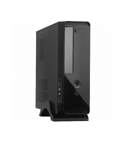 Компьютерный корпус ExeGate EX268701RUS MiniITX ExeGate MI-209 Black, miniITX/mATX, (M450, 80мм), 2хUSB, Audio
