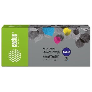Картридж струйный Cactus CS-EPT694200 (T6942) голубой (675 мл) для Epson SureColor SC-T3000/T3070/T3200/T5000/5200