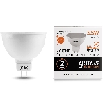 Лампа cветодиодная Gauss LED Elementary 13516MR16 GU5.3 5.5W 2700К1/10/100, фото8