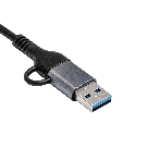 USB-концентратор 7-в-1 ExeGate DUB-761C3 (кабель-адаптер USB Type-A + Type-C --> 6xUSB2.0, 1xUSB3.0, Plug&Play, серебристый), фото4