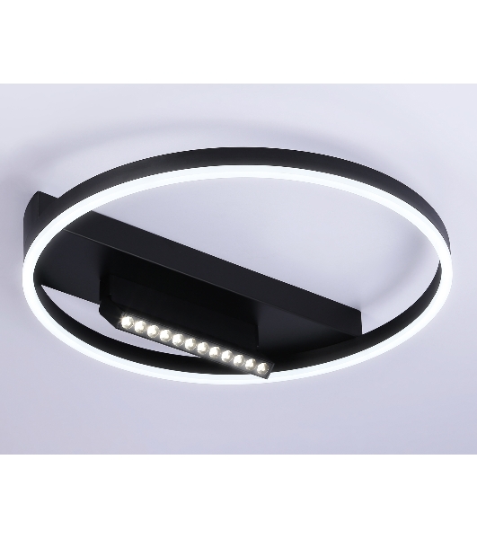 Светильник Ambrella light FL51458/1+1 BK черный 60W 3000K-6400K+4200K D500*110 (ПДУ РАДИО 2.4G)