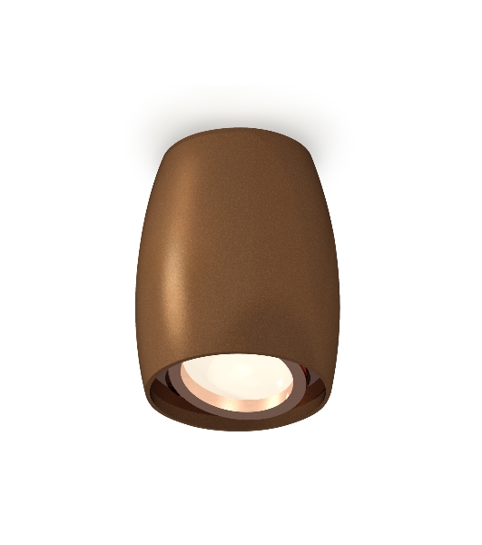 Светильник Ambrella Light XS1124001 SCF/PPG кофе песок/золото розовое полированное MR16 GU5.3 (C1124, N7005)