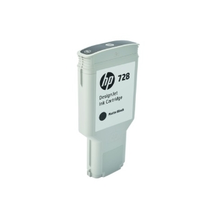 Картридж струйный HP 728 с матовыми черными чернилами для принтеров Designjet, 300 мл