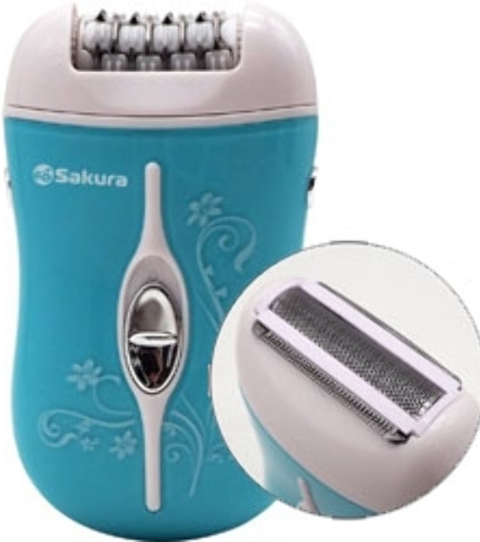 Эпилятор Sakura SA-5540SBL 2нас+бритва 2скор аккум