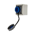 Розетка настенная Rexant влагозащищенная с крышкой 16 А, 2Р+РЕ, IP68, фото10