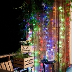 Гирлянда Neon-night 'Светодиодный Дождь' 3х2 м, свечение с динамикой, прозрачный провод, 230 В, диоды мультиколор, фото3