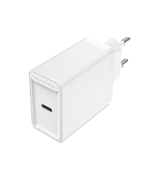 Сетевое зарядное устройство Vention на 1 порт USB C QC 4.0 белый