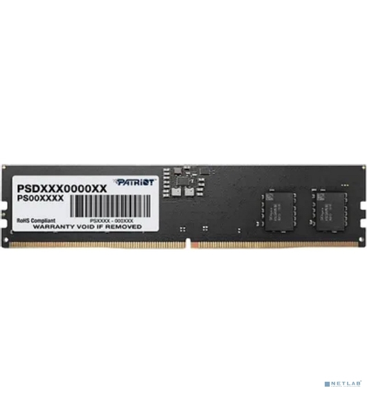 Оперативная память Patriot Signature, DDR5, 32Gb (1x32 GB), 5200 MHz, CL42, DIMM