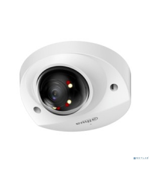 Уличная мини-купольная IP-видеокамера Dahua DH-IPC-HDBW2449FP-AS-IL-0360B Smart Dual Light с ИИ 4Мп, 1/2.9” CMOS, объектив 3.6мм, видеоаналитика, ИК до 30м, LED до 30м, IP67, корпус: металл